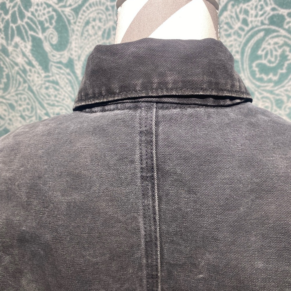 Vintage Carhartt WJ097 PTL Detroit Jacket Womens Sherpa Lined Size S Petrol Gray - Picture 5 of 11